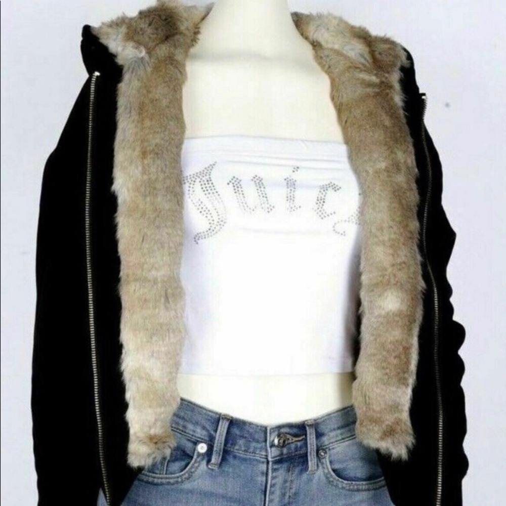 SALE🔥🔥Juicy Couture Reversible Faux Fur Hoodie